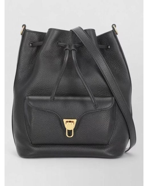 Coccinelle Black Leather Shoulder Bag