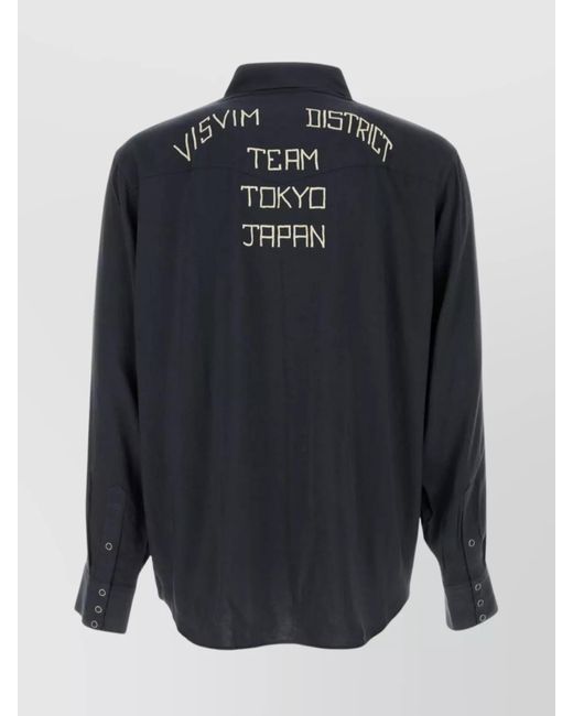 Visvim Blue Rayon Shirt for men