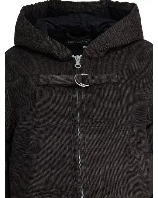 Our Legacy Black Short Down Jacket