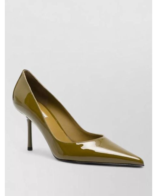 Le Silla Metallic High Heel Pumps Pointed Toe Glossy Finish