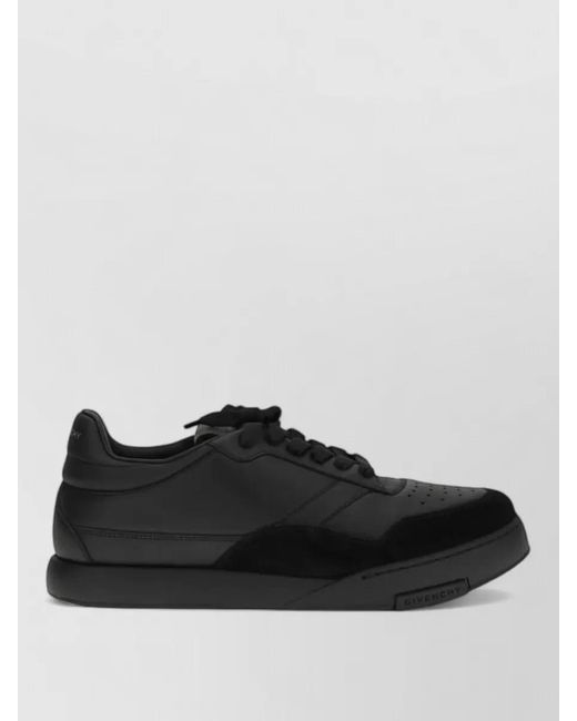Givenchy Black Leather Low-Top Sneakers for men