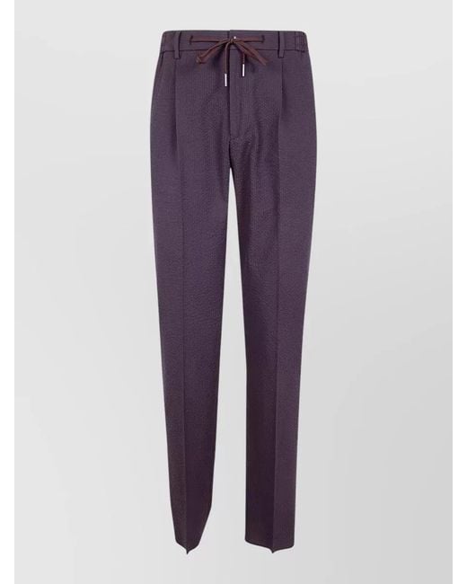 Tagliatore Purple Icoman Chino Trousers Straight Leg Cut for men