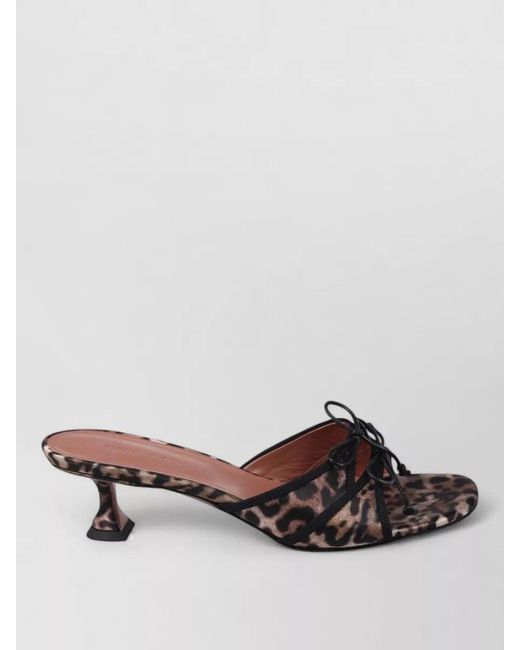 AMINA MUADDI Brown Leather Mules