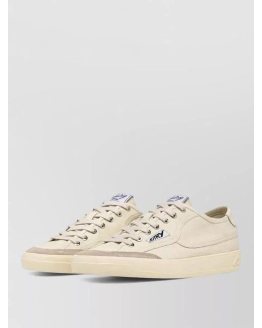 Autry Natural Windscape Low Canvas Suede Sneakers for men