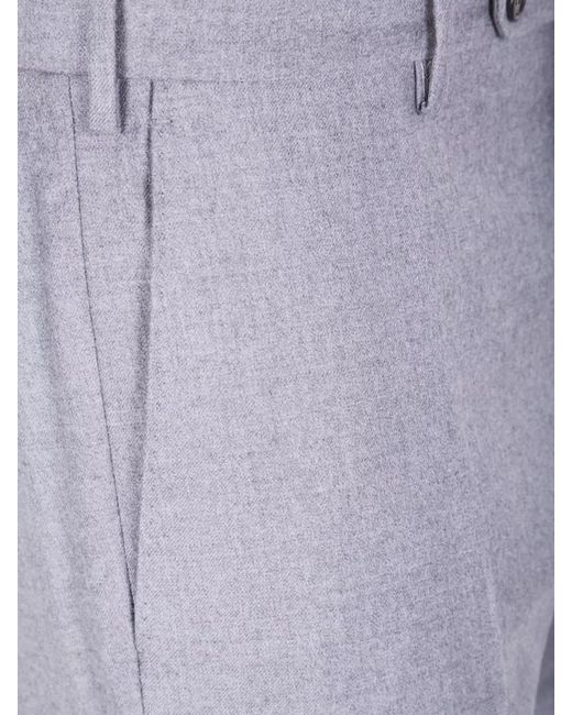 Incotex Gray Slim-Fit Straight-Leg Trousers for men