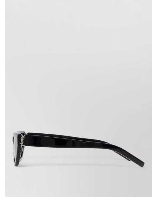 Saint Laurent Gray Sunglasses Dark Lenses Rectangular Frame Thick Temples