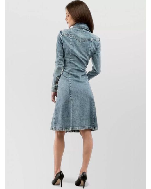 Moschino Blue Denim Casual Dress