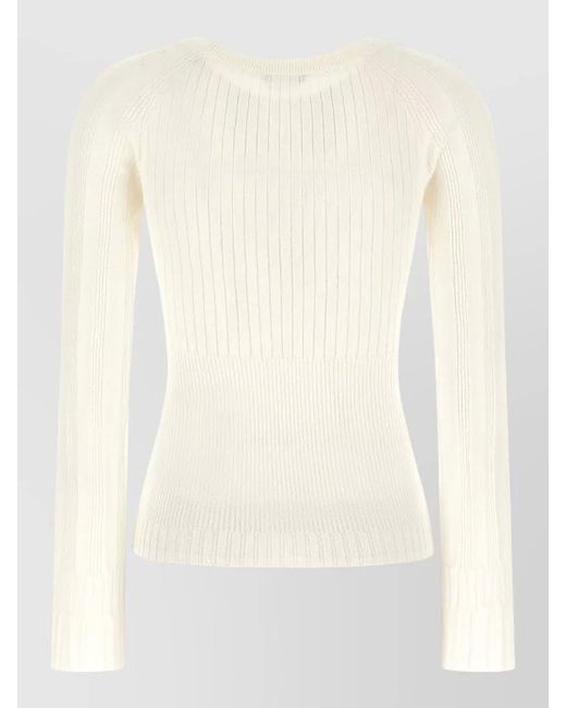 Balmain Natural Fine-Knit Jumper