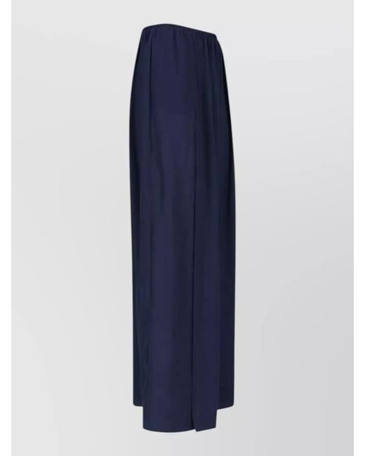 Frankie Shop Blue Knee Length Midi Pants Elastic Waistband