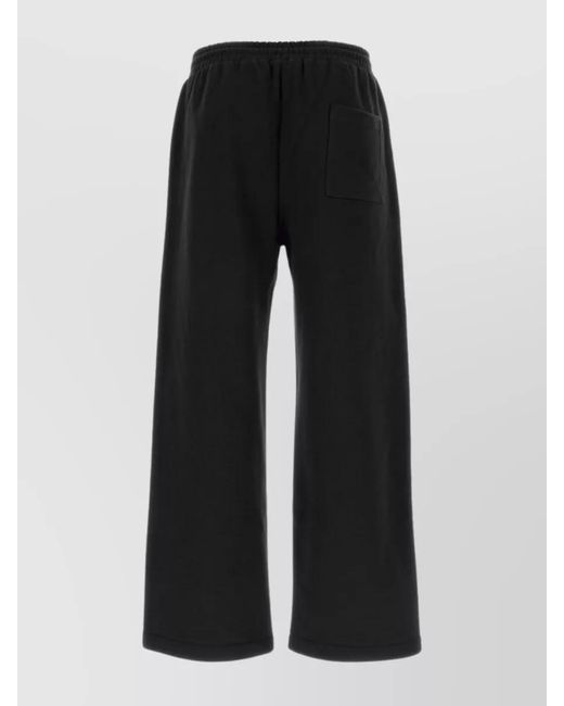 Off-White c/o Virgil Abloh Black Cotton Wide-Leg Joggers for men