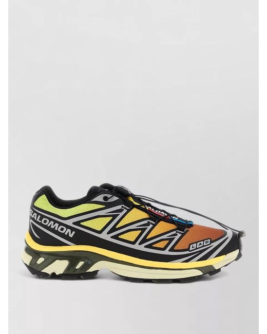 Salomon Multicolor Xt6 Mesh Upper Rubber Outsole Sneakers for men