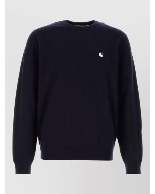 Carhartt Blue Wool Blend Sweater for men