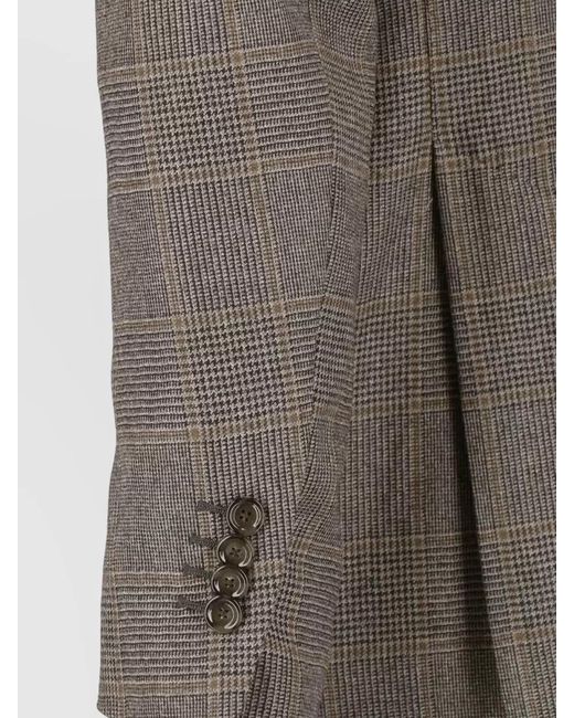 Lardini Brown Virgin Wool Blazer for men
