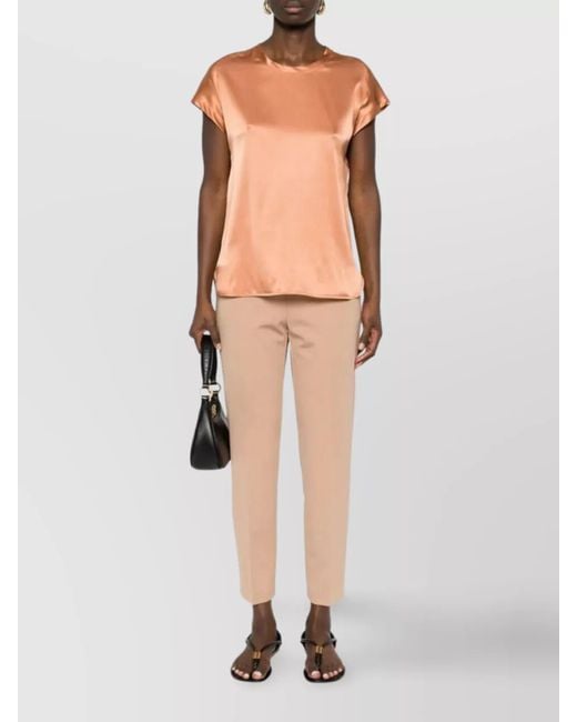 Pinko Natural Stylish Trousers With Pockets And Loops