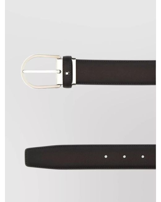 Montblanc Metallic Leather Reversible Belt for men