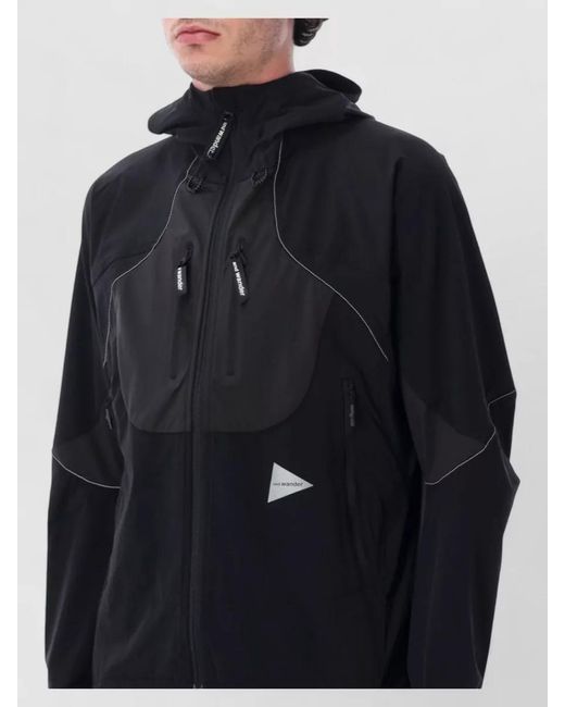 And Wander Blue Technical Jacket for men