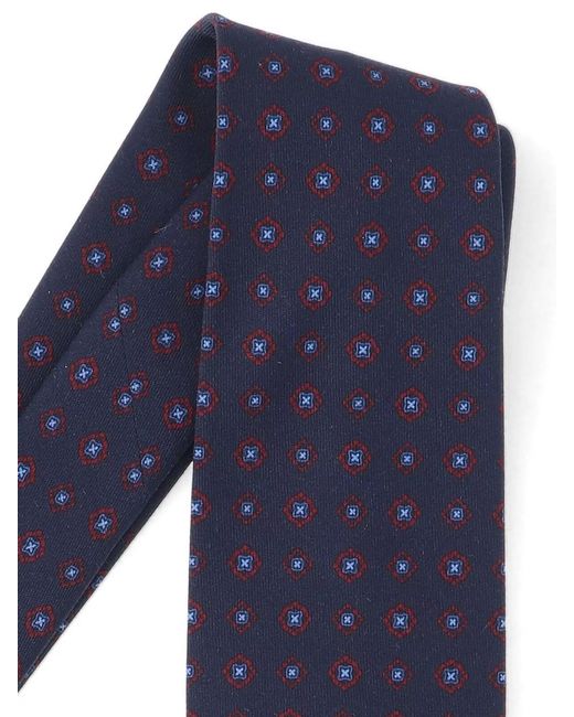 Cesare Attolini Blue Wool Tie for men