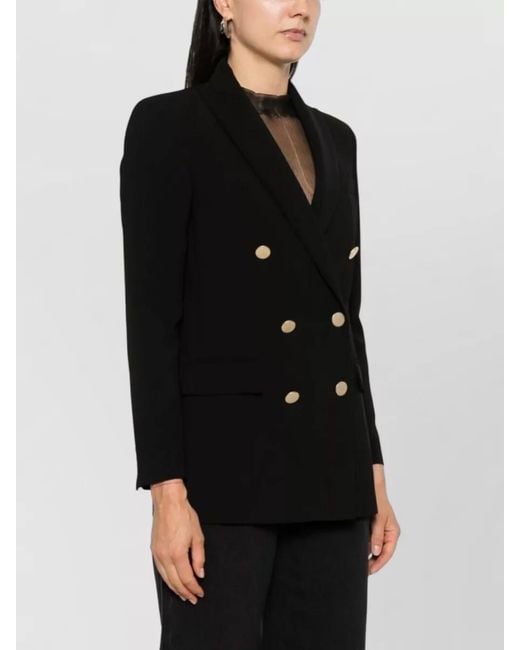 DR. HOPE Black Double Breasted Coat