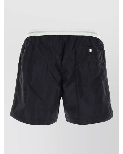 Bottega Veneta Blue Nylon Swim Shorts for men