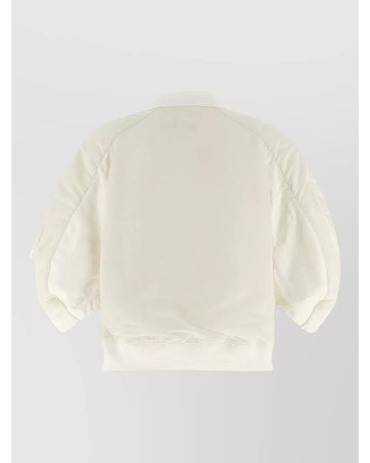 Sacai Natural Cotton Hybrid Oversized Coat