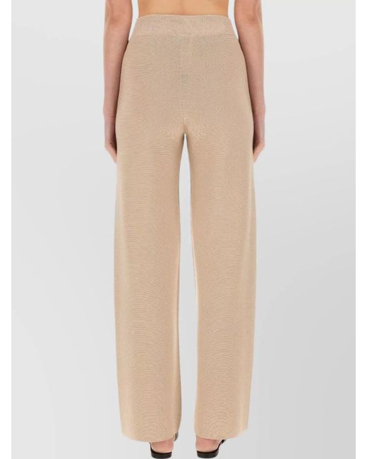 Fabiana Filippi Natural Wide-Leg Trousers