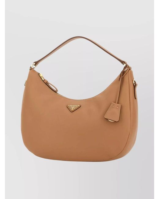 Prada White Leather Shoulder Bag