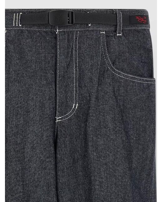 Gramicci Gray Japanese Chambray Straight Leg Double Knee Pants for men