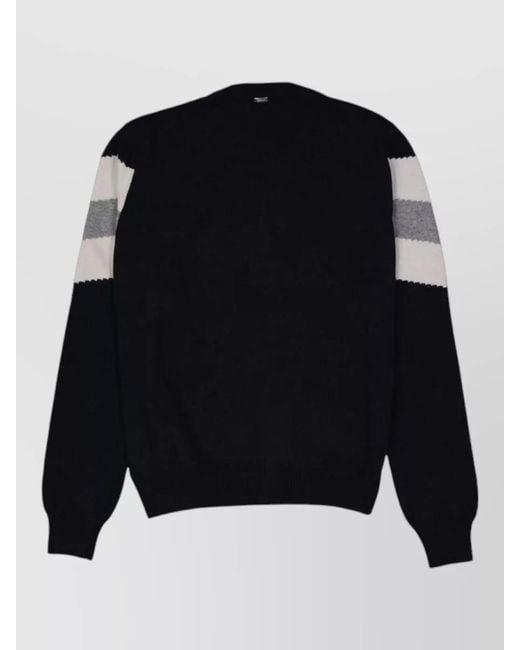 Herno Gray Wool Jumper for men