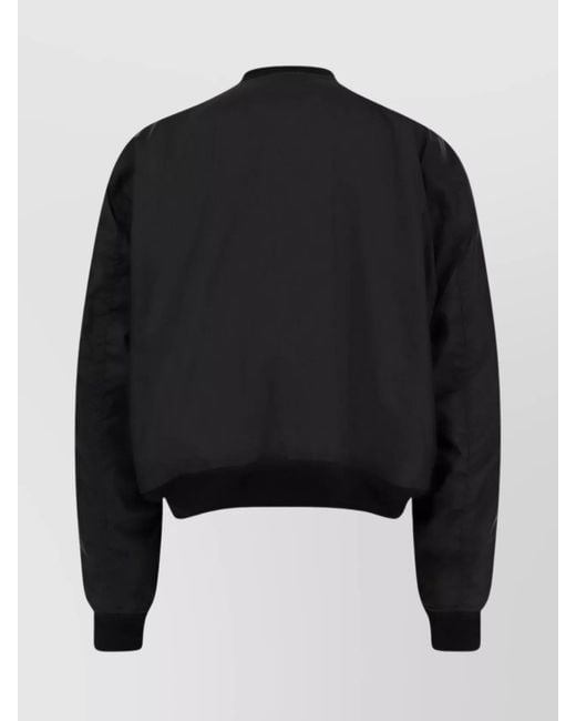 Balenciaga Black Down Large Fit Bomber Jacket for men