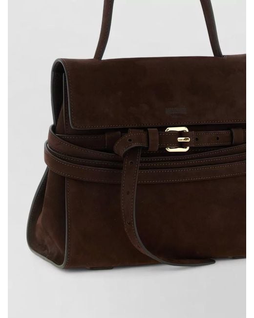 Moschino Black Tie Me Shoulder Bag Top Handle