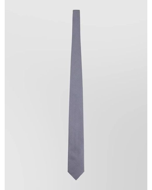 Boss White Silk Tie for men
