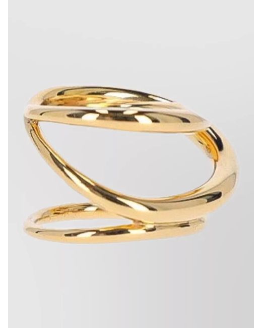 Charlotte Chesnais Metallic Open Spiral Ring Polished Finish Band