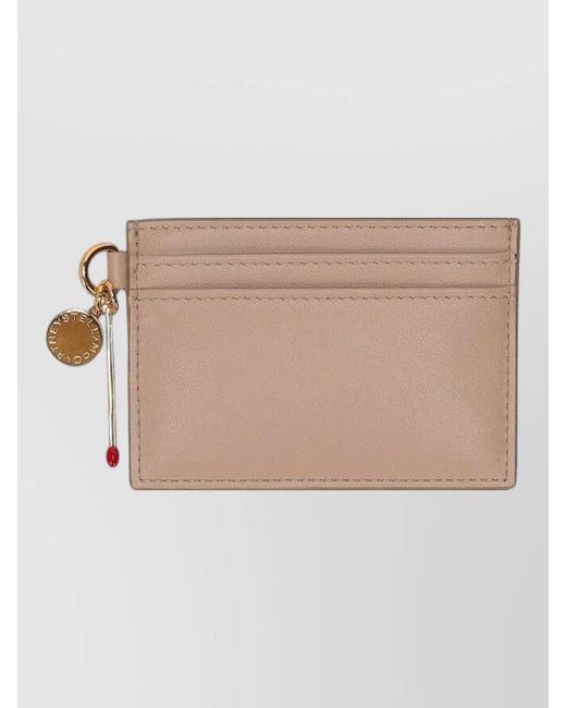 Stella McCartney Natural Logo Card Holder