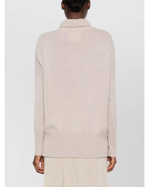Lisa Yang Natural Heidi Cashmere Turtle-Neck Jumper