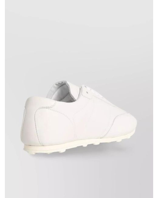 Marni White Leather Low-Top Sneakers