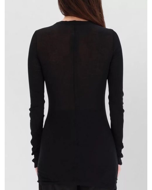 Rick Owens Black Long-Sleeve T-Shirt