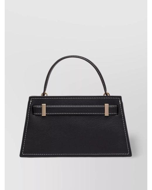 Tory Burch Blue Lee Radziwill Mini Leather Crossbody Bag