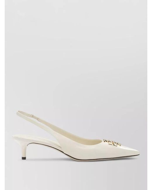 Tory Burch Natural Slingback Pumps Pointed Toe Tone