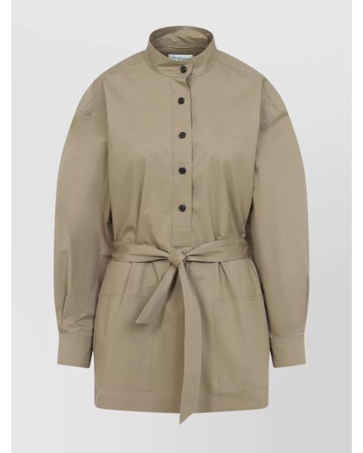 Saint Laurent Natural Camel Poplin Shirt