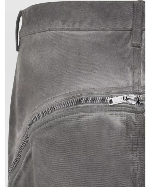 Rick Owens Gray Bolan Banana Slim Fit Denim Jeans for men
