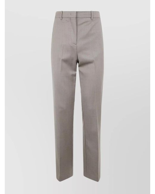 Golden Goose Deluxe Brand Gray Virgin Wool Relaxed-Fit Straight Trousers