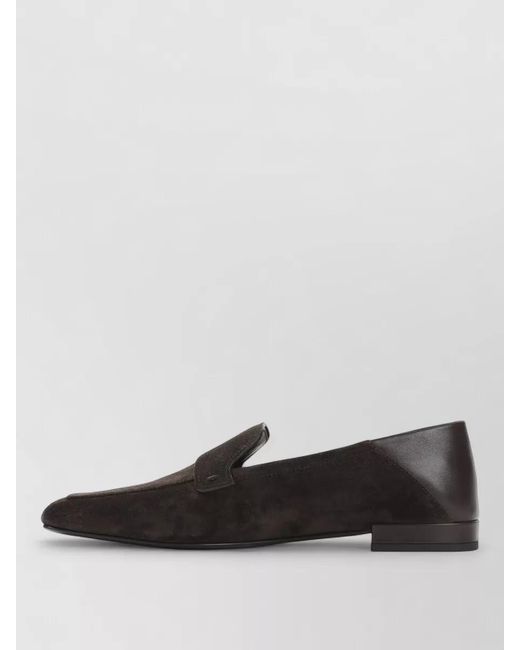 Giorgio Armani Black Suede Loafers