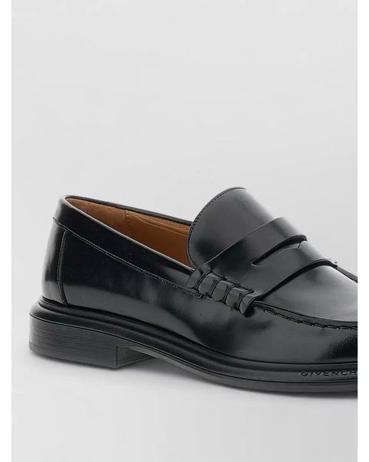 Givenchy Black Leather Loafers for men