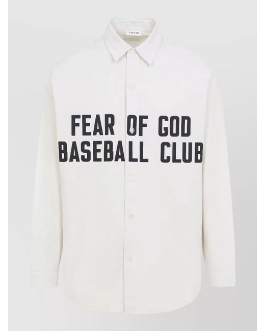 Fear Of God Multicolor Printed Long Sleeve Shirt Button Down Collar for men