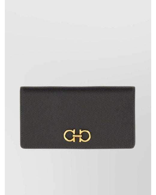 Ferragamo Gray Leather Purse
