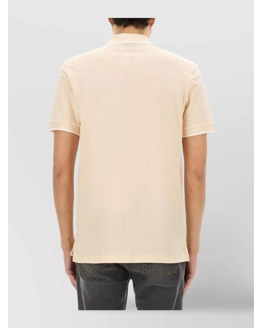 Boss White Cotton Polo Shirt for men