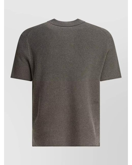 Alex Mill Gray Linen Blend Polo Shirt for men