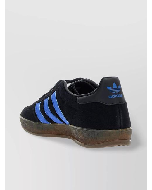 Adidas Originals Blue Leather Gazelle Indoor Low-Top Sneakers