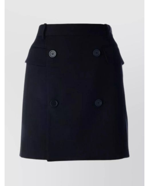 Balenciaga Blue Skirts With Belt Loops And Front Pockets