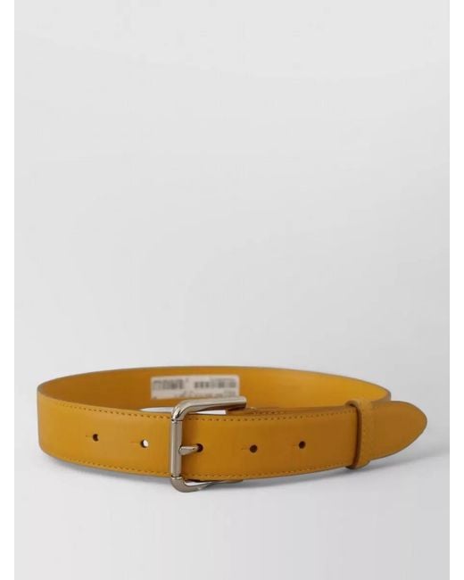 Dolce & Gabbana Yellow Leather Belt